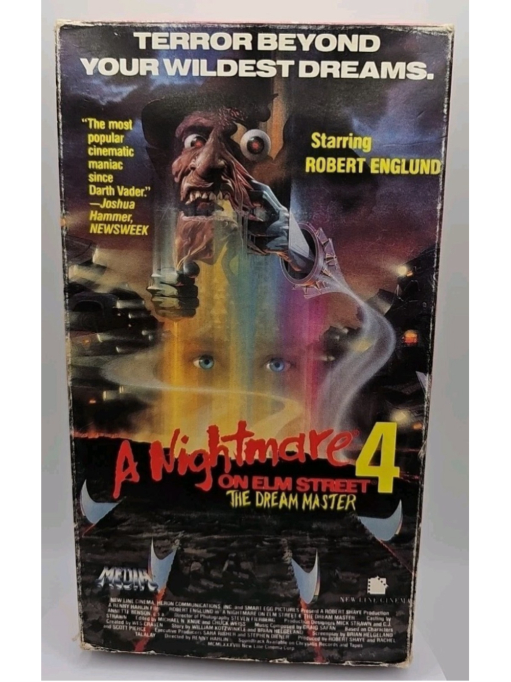 A Nightmare On Elm Street 4 The Dream Master (VHS, 1989, Media) Rare OOP 1988